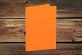 [16401921] Klappkarten 120/240x169 mm (B6) hochdoppelt Orange gerippt 220 g/qm